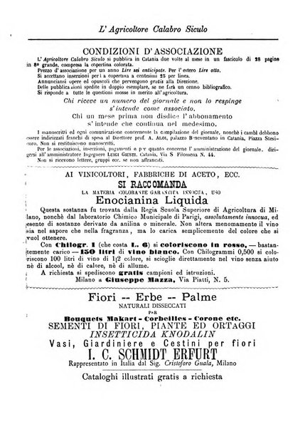 L'agricoltore calabro siculo giornale di agricoltura pratica