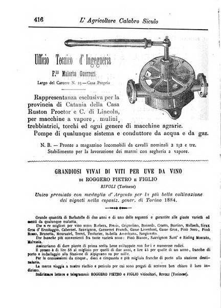 L'agricoltore calabro siculo giornale di agricoltura pratica