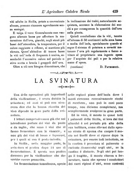 L'agricoltore calabro siculo giornale di agricoltura pratica