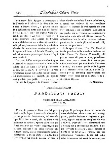 L'agricoltore calabro siculo giornale di agricoltura pratica