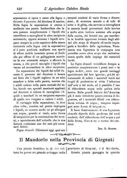 L'agricoltore calabro siculo giornale di agricoltura pratica