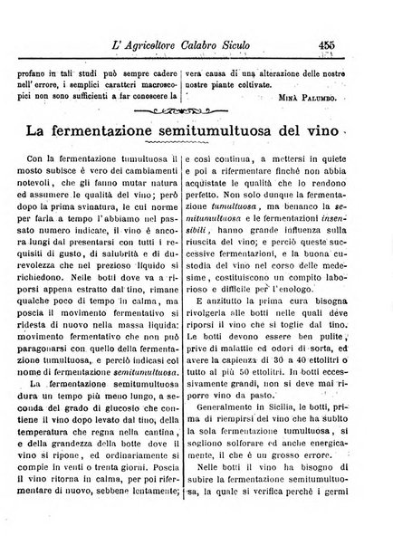 L'agricoltore calabro siculo giornale di agricoltura pratica