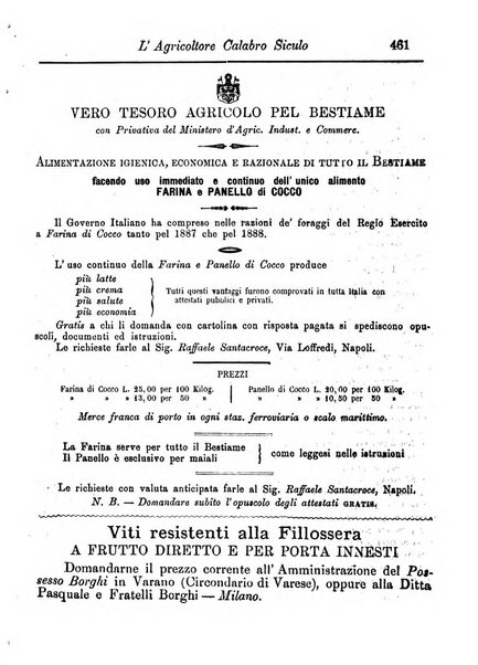 L'agricoltore calabro siculo giornale di agricoltura pratica