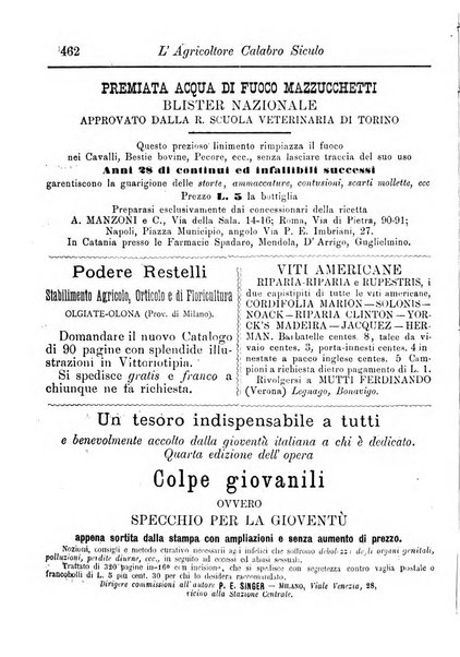 L'agricoltore calabro siculo giornale di agricoltura pratica