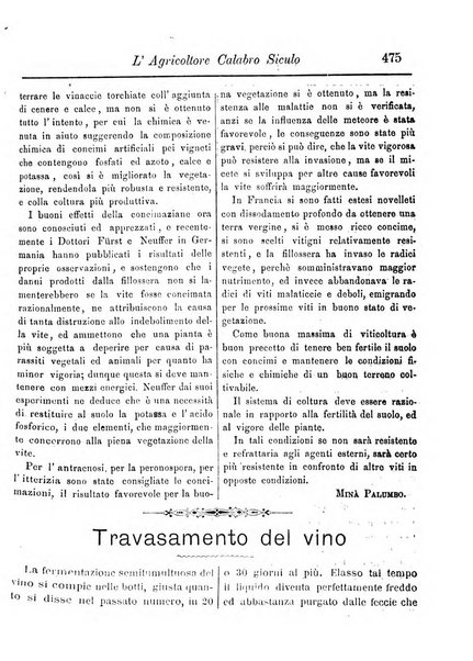 L'agricoltore calabro siculo giornale di agricoltura pratica