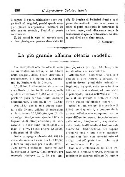 L'agricoltore calabro siculo giornale di agricoltura pratica