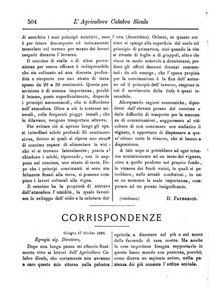 L'agricoltore calabro siculo giornale di agricoltura pratica