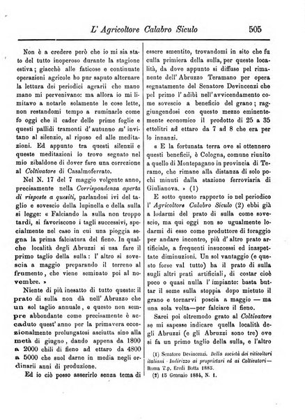 L'agricoltore calabro siculo giornale di agricoltura pratica