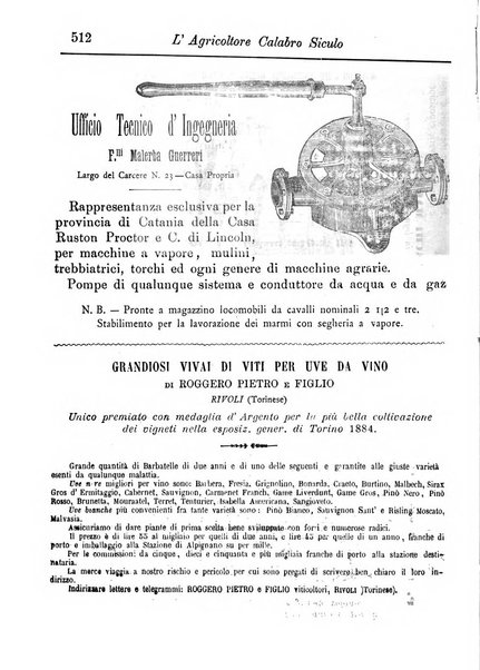 L'agricoltore calabro siculo giornale di agricoltura pratica