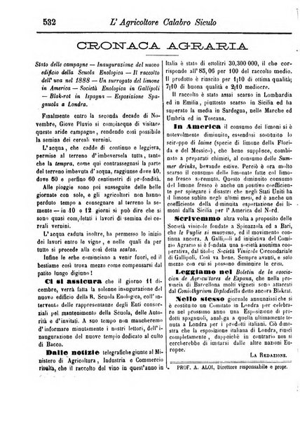 L'agricoltore calabro siculo giornale di agricoltura pratica