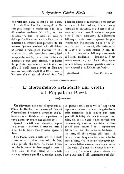 L'agricoltore calabro siculo giornale di agricoltura pratica