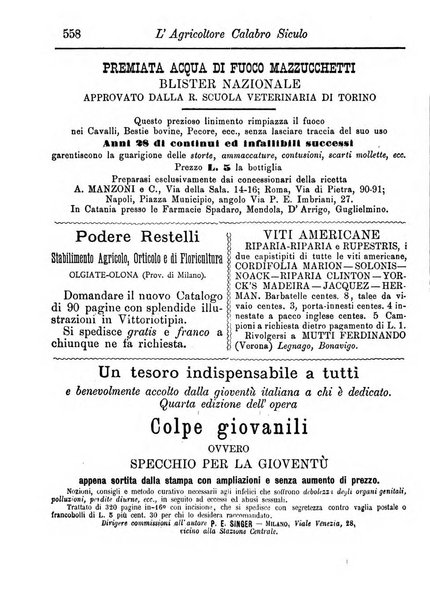 L'agricoltore calabro siculo giornale di agricoltura pratica