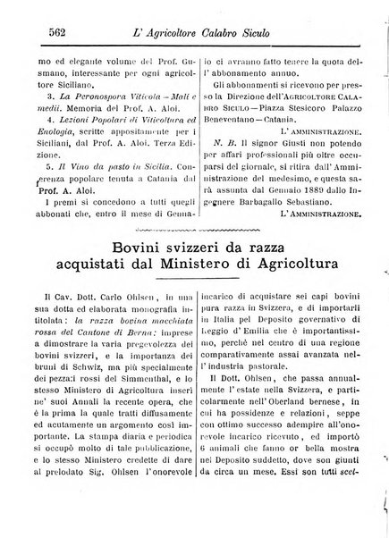 L'agricoltore calabro siculo giornale di agricoltura pratica