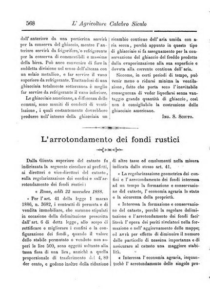 L'agricoltore calabro siculo giornale di agricoltura pratica