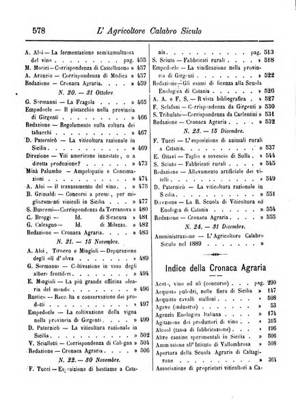 L'agricoltore calabro siculo giornale di agricoltura pratica