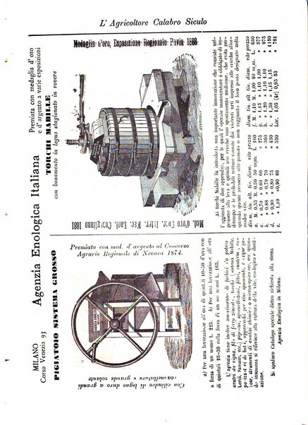 L'agricoltore calabro siculo giornale di agricoltura pratica