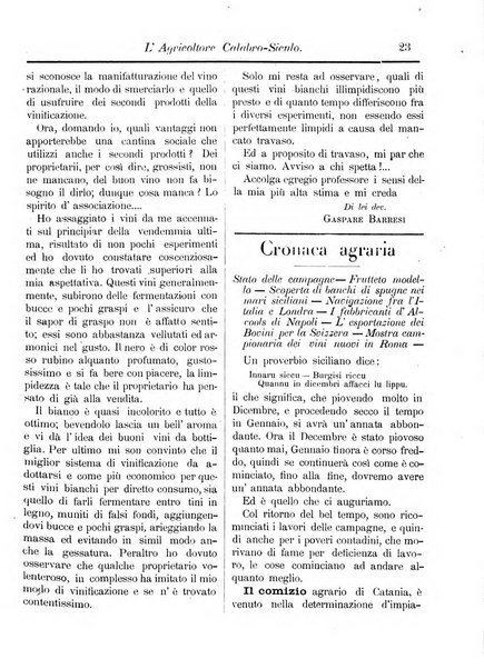 L'agricoltore calabro siculo giornale di agricoltura pratica