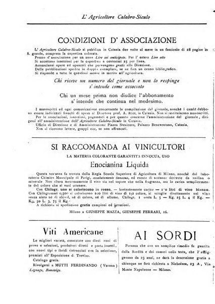 L'agricoltore calabro siculo giornale di agricoltura pratica