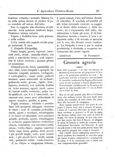 L'agricoltore calabro siculo giornale di agricoltura pratica