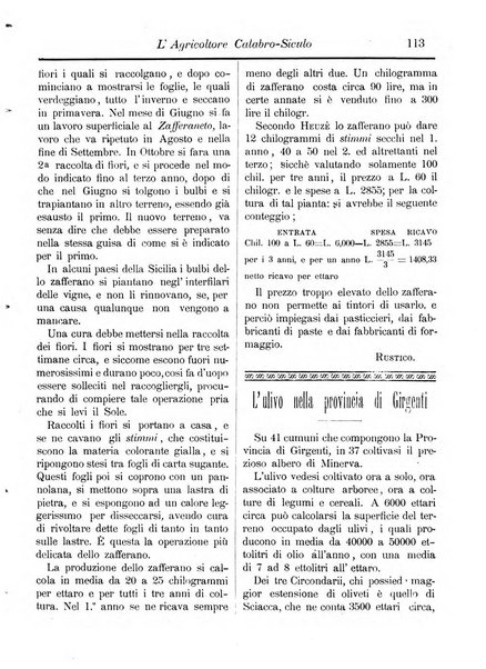 L'agricoltore calabro siculo giornale di agricoltura pratica