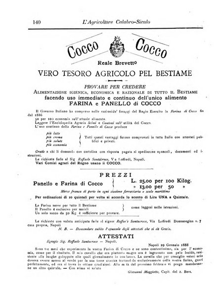 L'agricoltore calabro siculo giornale di agricoltura pratica