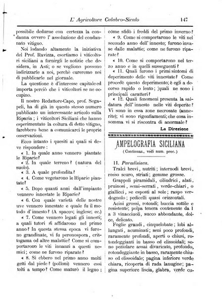 L'agricoltore calabro siculo giornale di agricoltura pratica