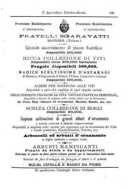 L'agricoltore calabro siculo giornale di agricoltura pratica