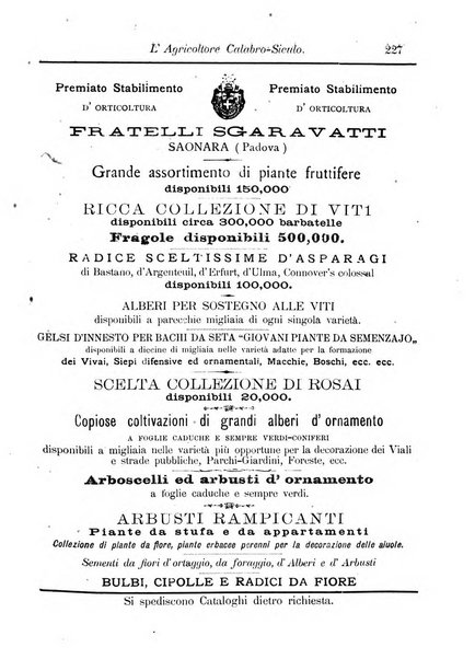 L'agricoltore calabro siculo giornale di agricoltura pratica