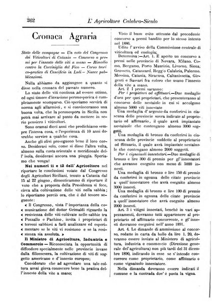 L'agricoltore calabro siculo giornale di agricoltura pratica