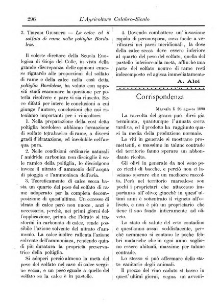 L'agricoltore calabro siculo giornale di agricoltura pratica