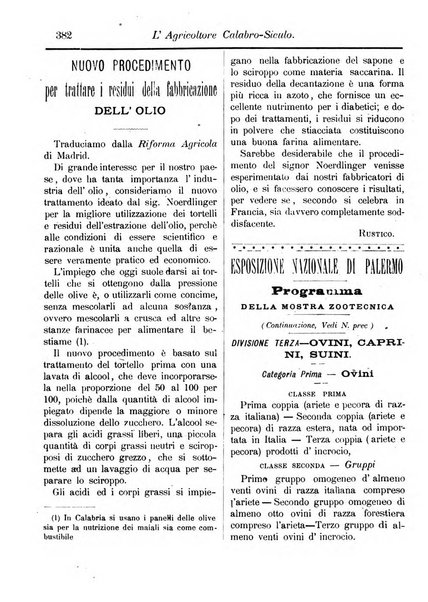 L'agricoltore calabro siculo giornale di agricoltura pratica