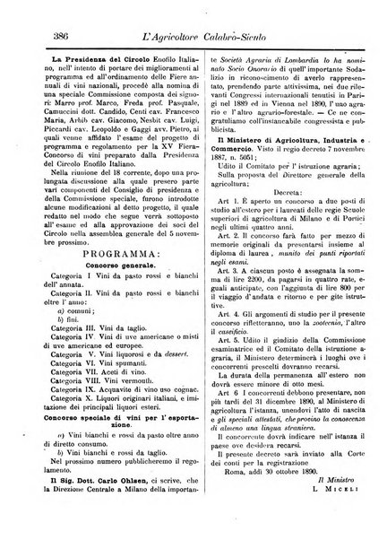 L'agricoltore calabro siculo giornale di agricoltura pratica