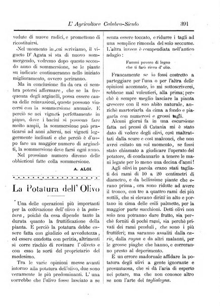 L'agricoltore calabro siculo giornale di agricoltura pratica