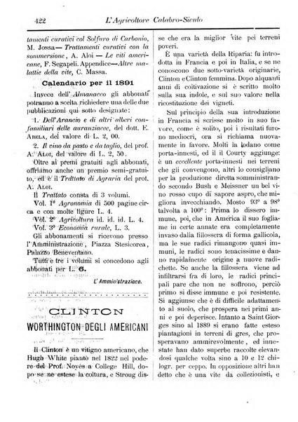 L'agricoltore calabro siculo giornale di agricoltura pratica