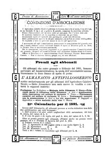 L'agricoltore calabro siculo giornale di agricoltura pratica