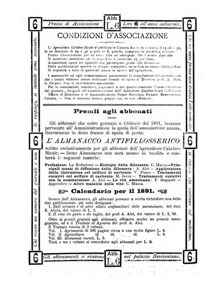 L'agricoltore calabro siculo giornale di agricoltura pratica