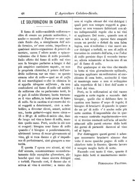 L'agricoltore calabro siculo giornale di agricoltura pratica