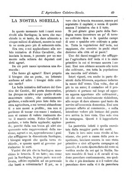 L'agricoltore calabro siculo giornale di agricoltura pratica