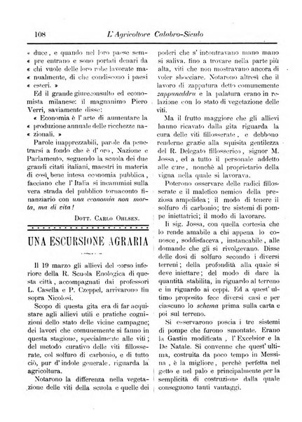 L'agricoltore calabro siculo giornale di agricoltura pratica