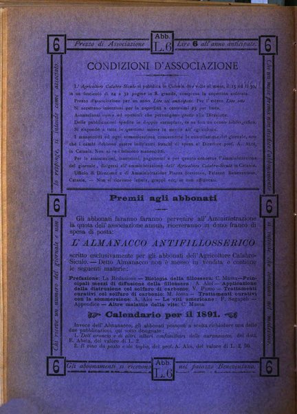 L'agricoltore calabro siculo giornale di agricoltura pratica