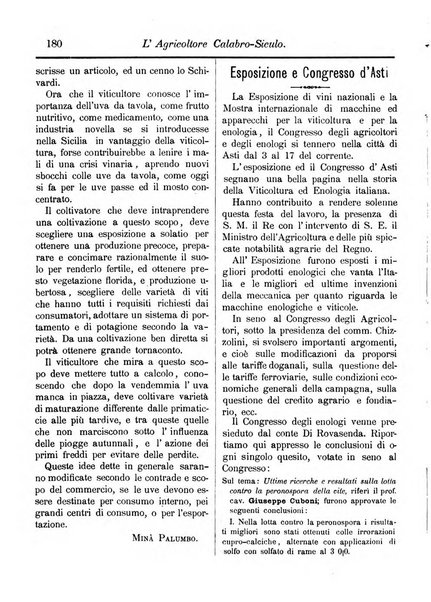 L'agricoltore calabro siculo giornale di agricoltura pratica