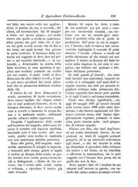 L'agricoltore calabro siculo giornale di agricoltura pratica