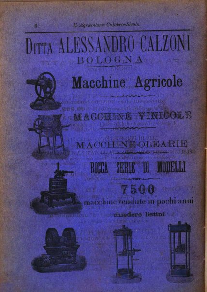 L'agricoltore calabro siculo giornale di agricoltura pratica