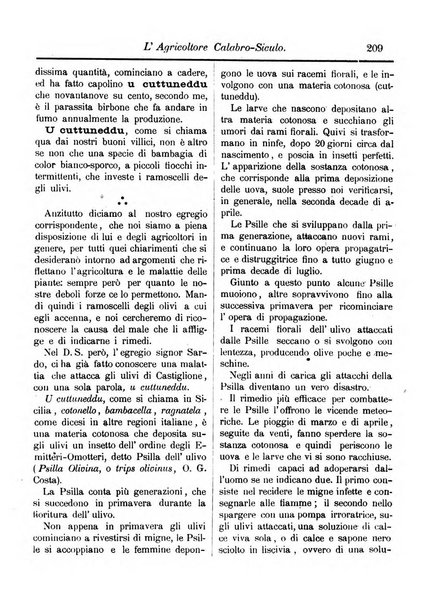 L'agricoltore calabro siculo giornale di agricoltura pratica