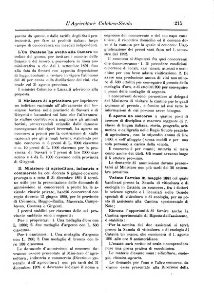 L'agricoltore calabro siculo giornale di agricoltura pratica