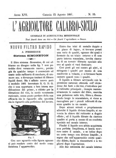 L'agricoltore calabro siculo giornale di agricoltura pratica