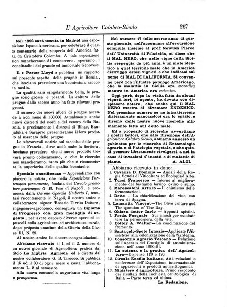 L'agricoltore calabro siculo giornale di agricoltura pratica