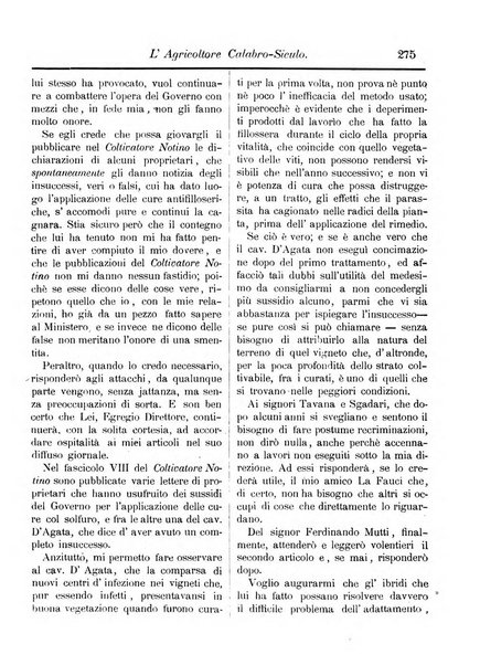 L'agricoltore calabro siculo giornale di agricoltura pratica