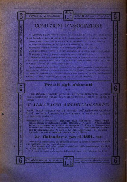 L'agricoltore calabro siculo giornale di agricoltura pratica