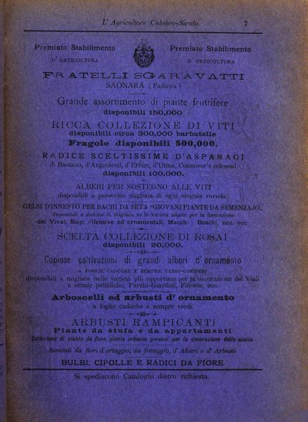 L'agricoltore calabro siculo giornale di agricoltura pratica